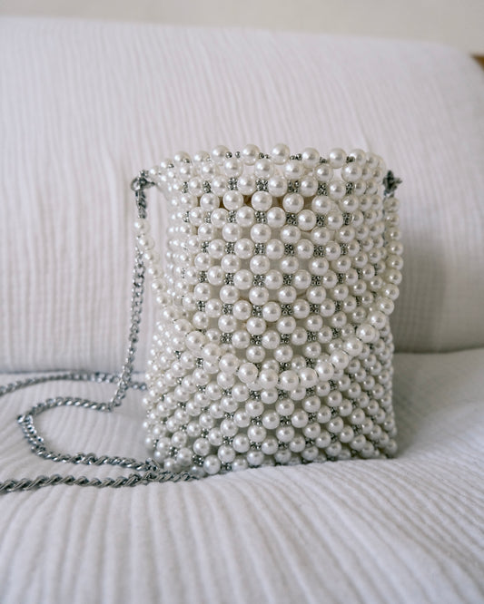 Pearl Mini Bucket Bag | Bridal Occasion Accessory