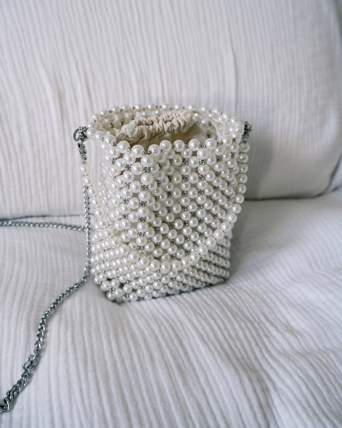 Pearl Mini Bucket Bag | Bridal Occasion Accessory