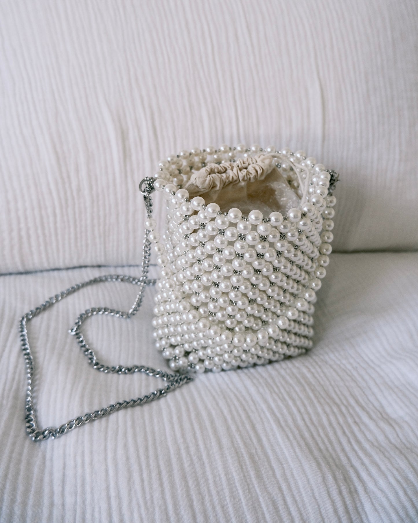 Pearl Mini Bucket Bag | Bridal Occasion Accessory