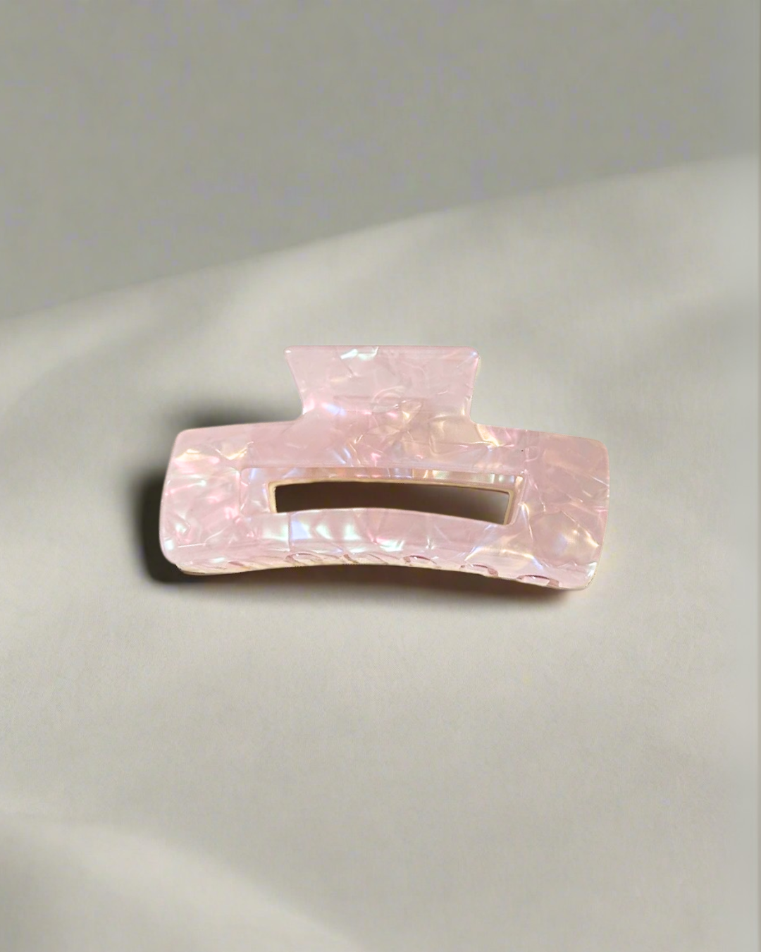 Large Pearl Square Hair Claw Clip